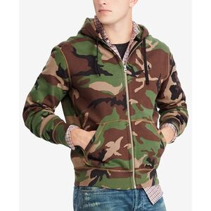 ✨Camo Cotton-Blend Sz Large Hoodie Polo Ralph Lauren✨